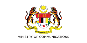 Ministry of communications white logo 300x150 color
